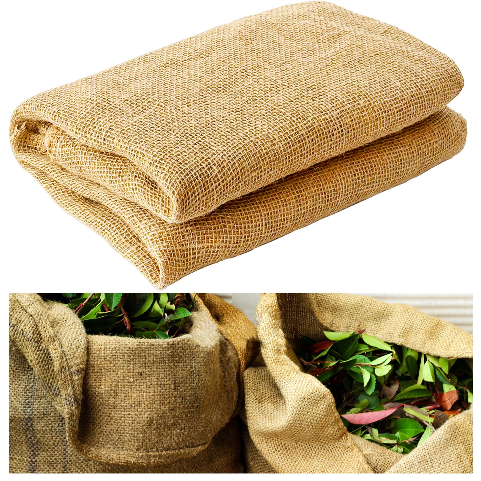 SrMayyi burlap fabric 40x30ft roll for versatile garden coverage and DIY projects.