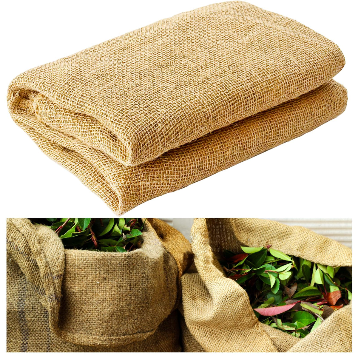 SrMayyi burlap fabric 40x30ft roll for versatile garden coverage and DIY projects.