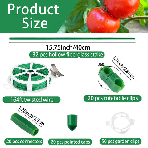 Srmayyi fiberglass plant stakes organized for sturdy, rust-free garden support