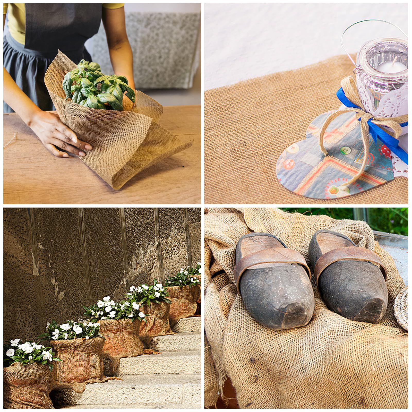 SrMayyi garden decor burlap enhances rustic wedding and event aesthetics.