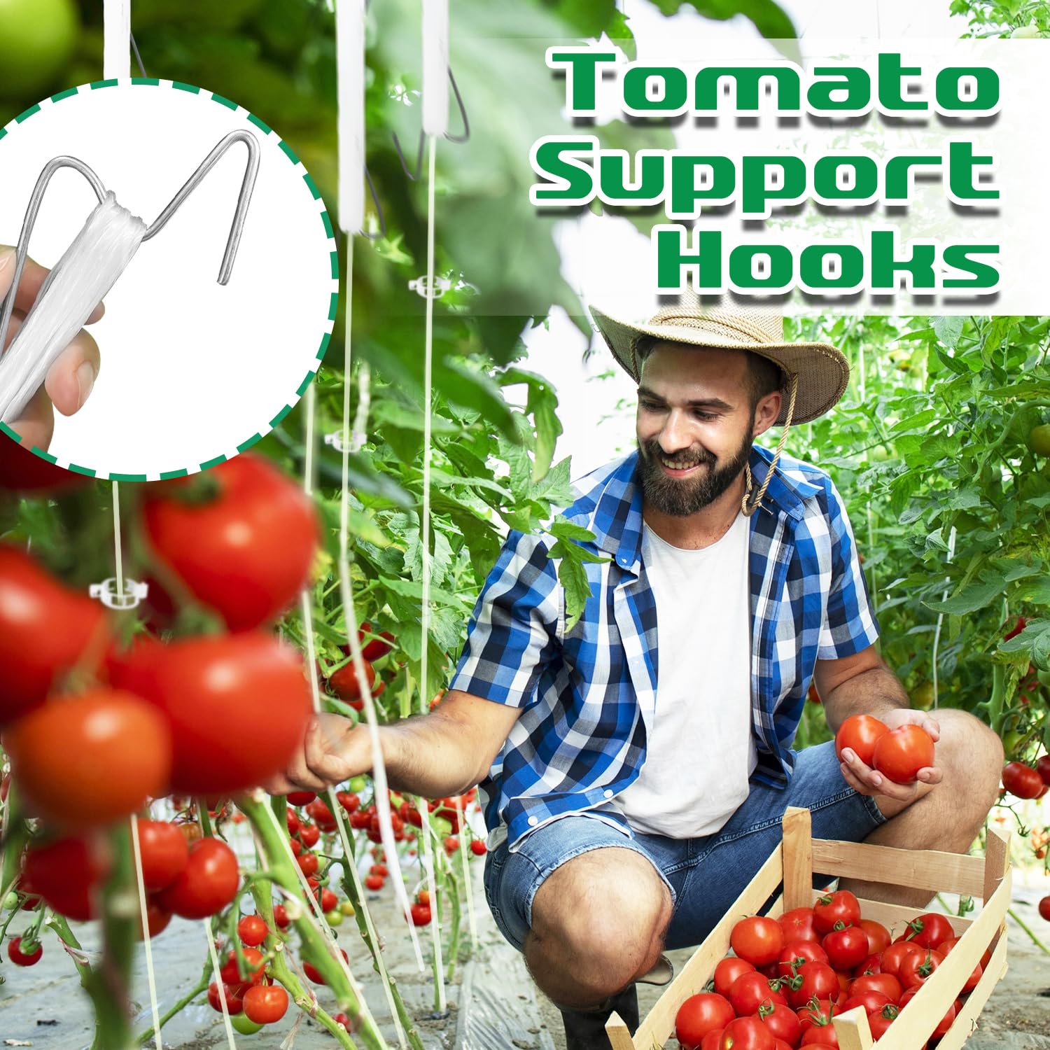 Srmayyi heavy-duty metal hooks stay reliable season after season in gardens.