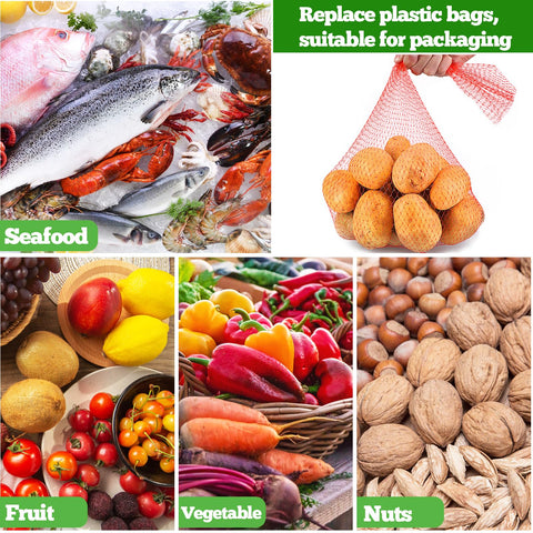 Srmayyi nets doubling as storage for fruits and vegetables.