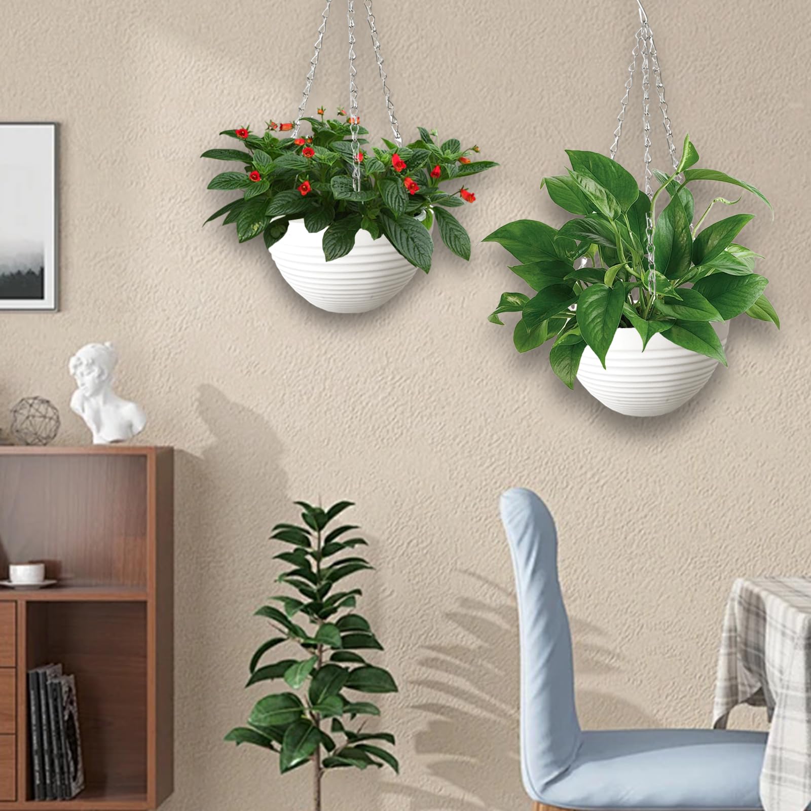 Srmayyi porch decor elevates home aesthetics while keeping plants accessible.