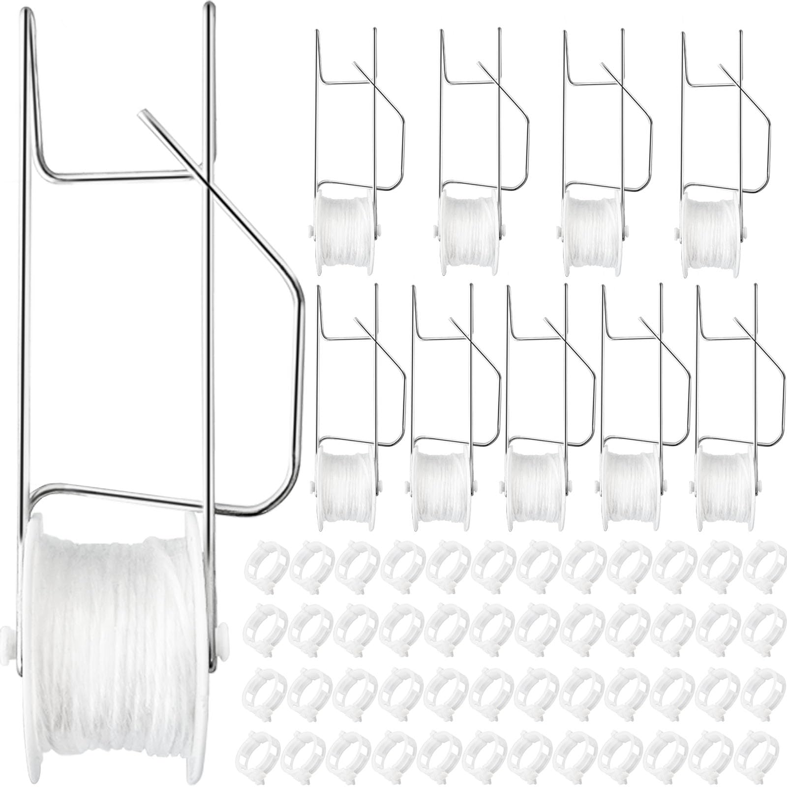 Srmayyi tomato hooks with rope setup provide sturdy plant support.