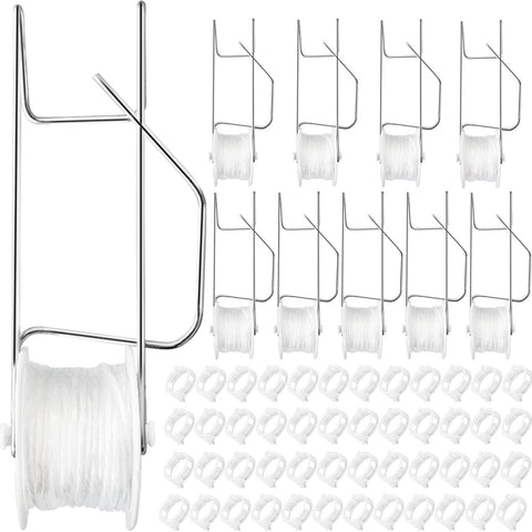 Srmayyi tomato hooks with rope setup provide sturdy plant support.
