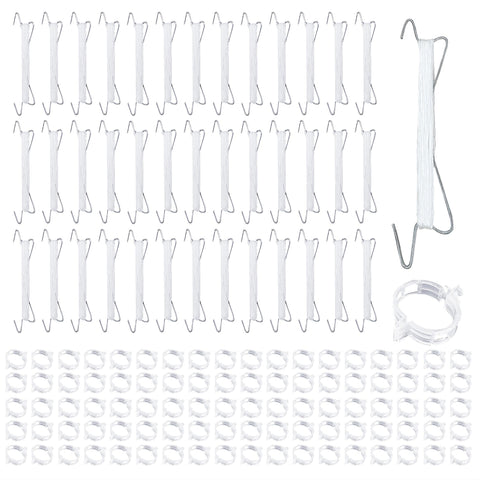 Srmayyi tomato hooks with string provide sturdy support for growing tomatoes.