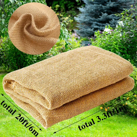 SrMayyi tree wrap burlap protects and insulates plants during cold weather.