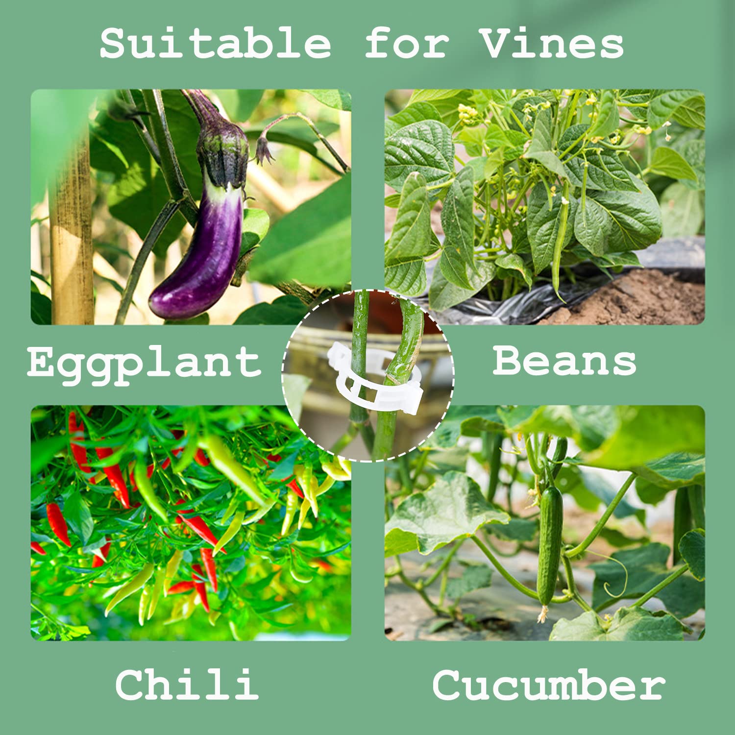 Srmayyi veggie clips provide strong support to prevent bending