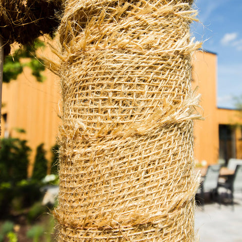 SrMayyi weed barrier burlap blocks weeds while allowing drainage.