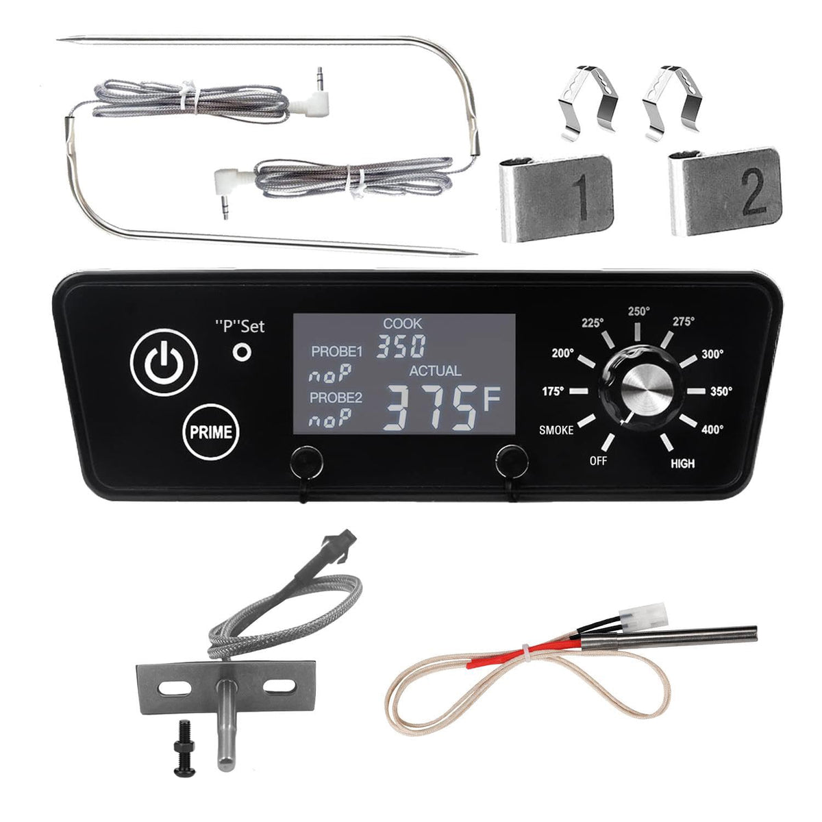 SROKIO digital LCD display control board for Pit Boss Austin XL enhances temperature reading and control.