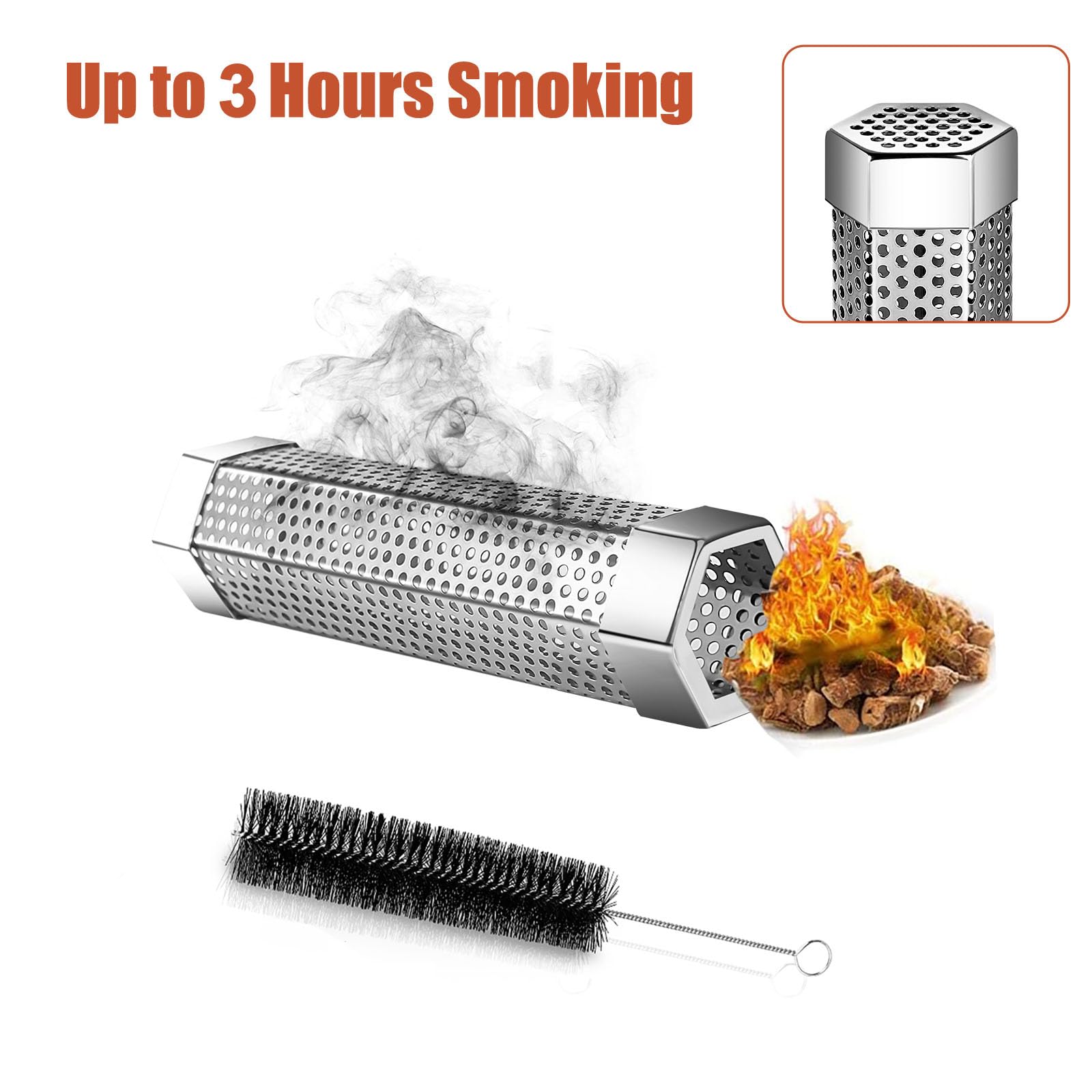 SROKIO cleaning brush included with the smoke tube for maintenance