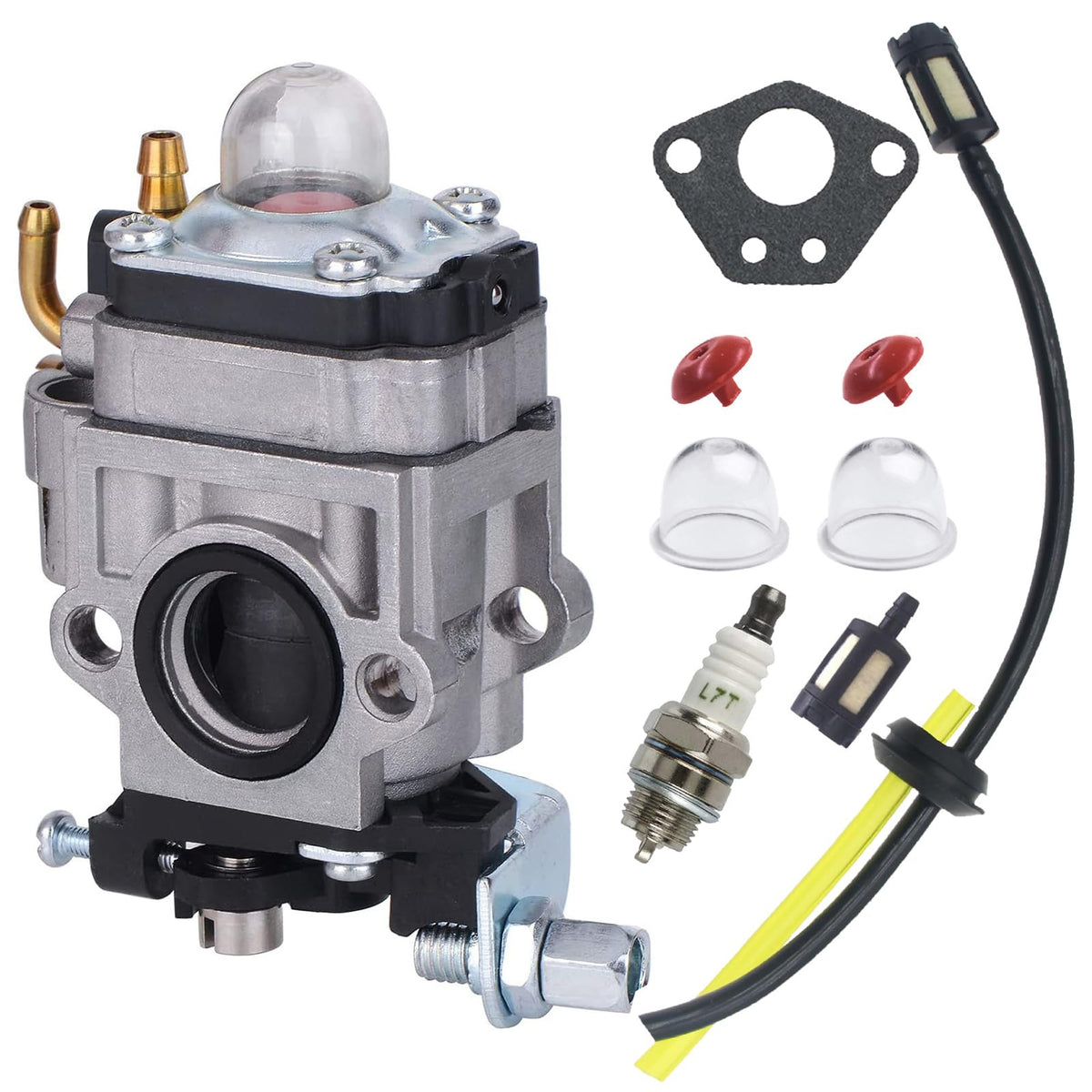 Sruchy carburetor for Harbor Freight auger main body view, ready for replacement.