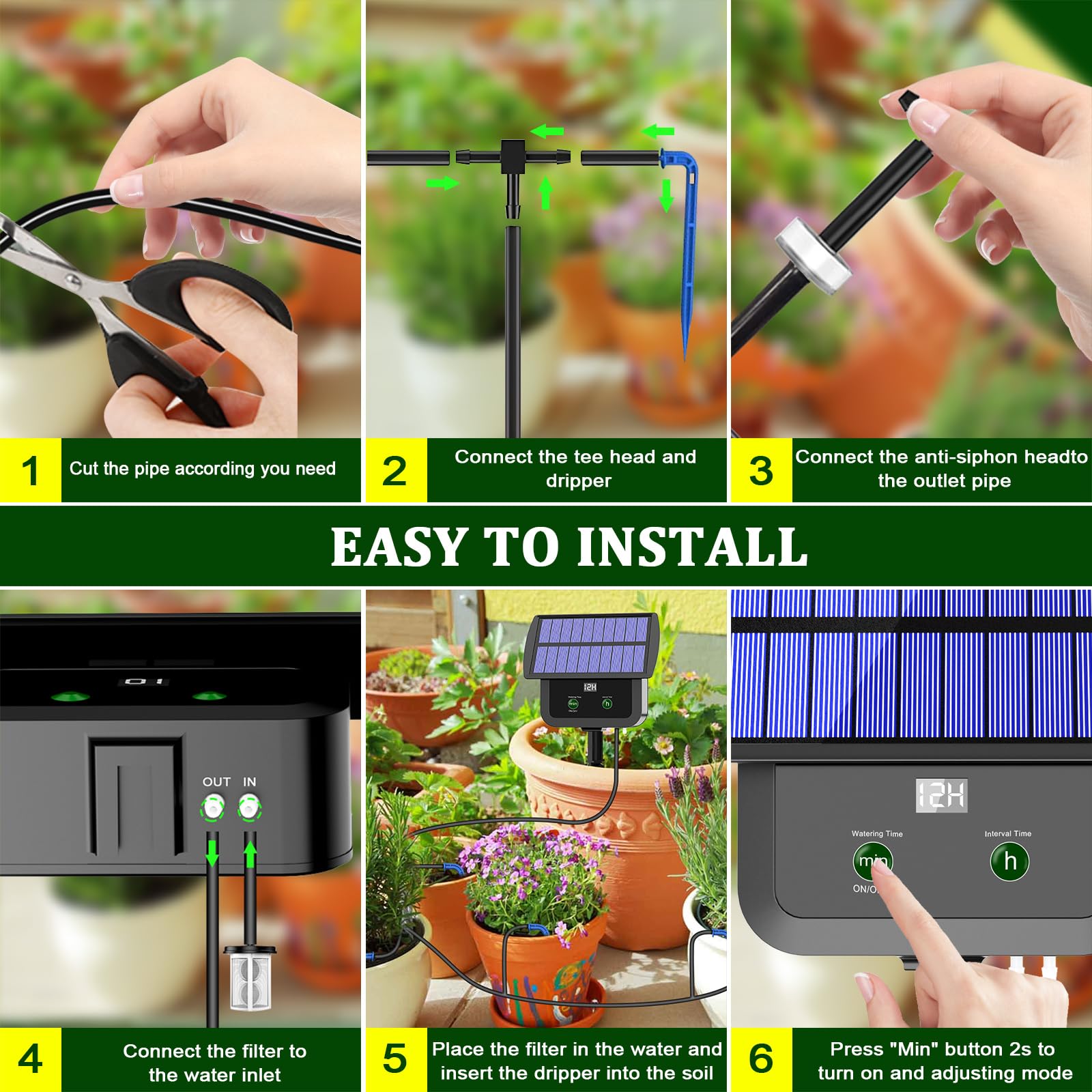 Srygery indoor and outdoor mounting options for versatile plant care.