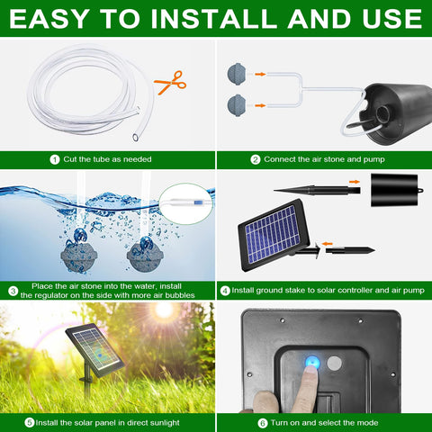 Srygery compact, portable design makes placement easy in tanks or gardens