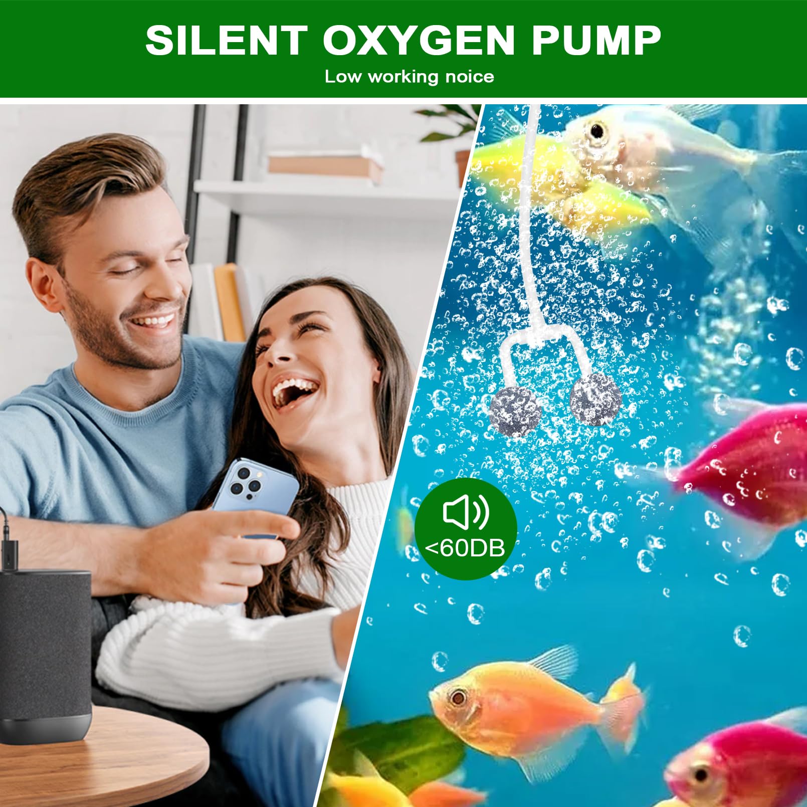Srygery pond aerator includes essential accessories for quick setup