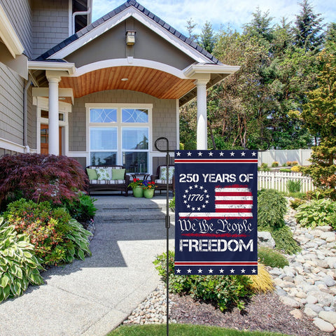 SSODREL double-sided flag design remains legible on both sides