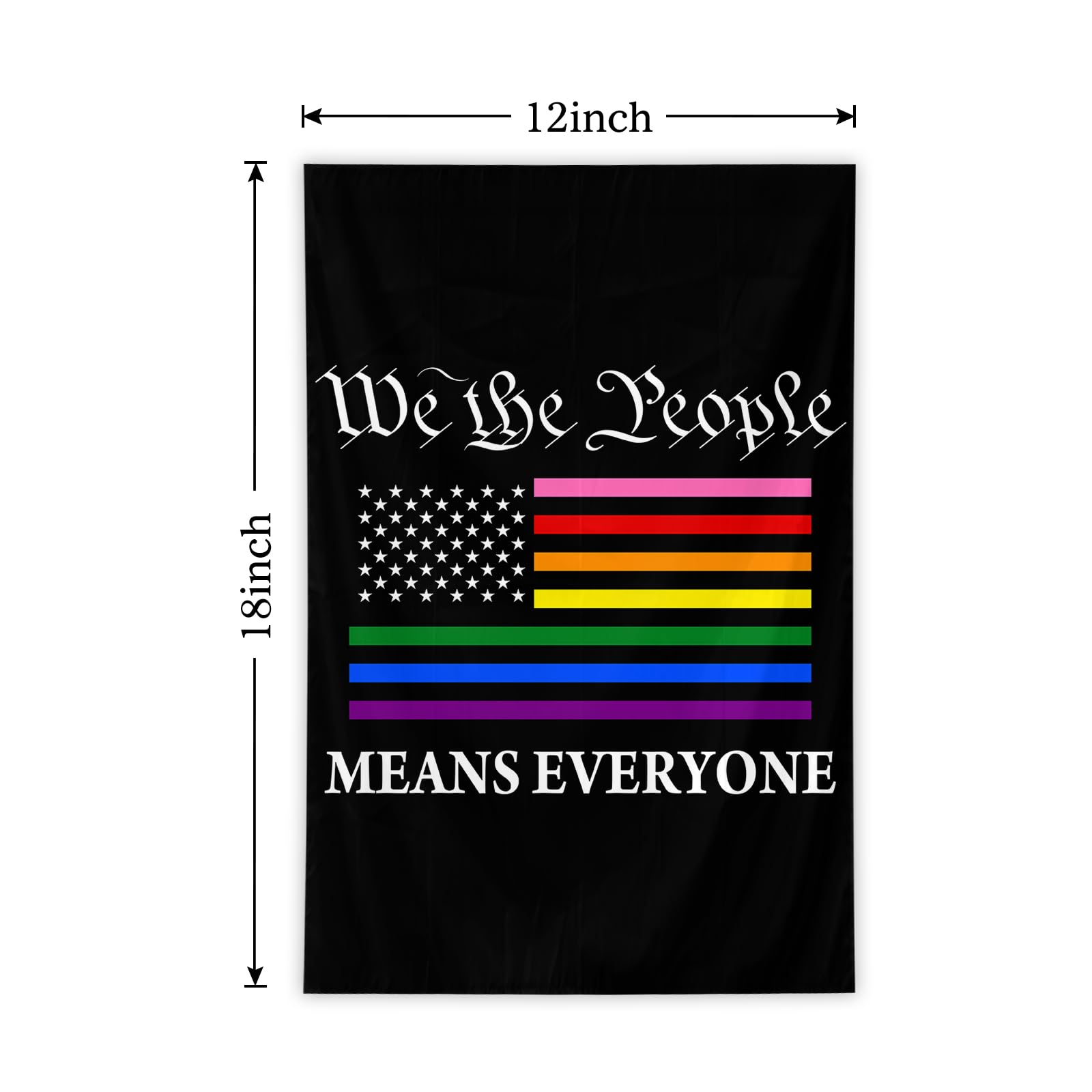 SSODREL pride flag durable fabric withstands outdoor use across seasons.