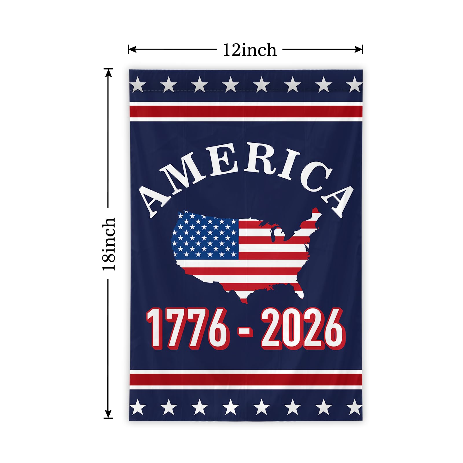 SSODREL We The People double-sided flag is visible from both sides for flexible display.