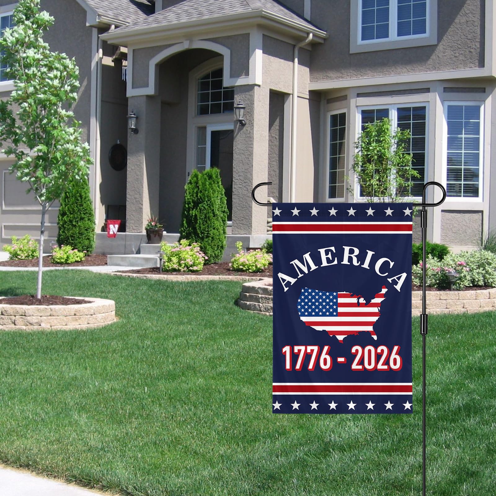 SSODREL We The People fade-resistant flag delivers lasting outdoor color.