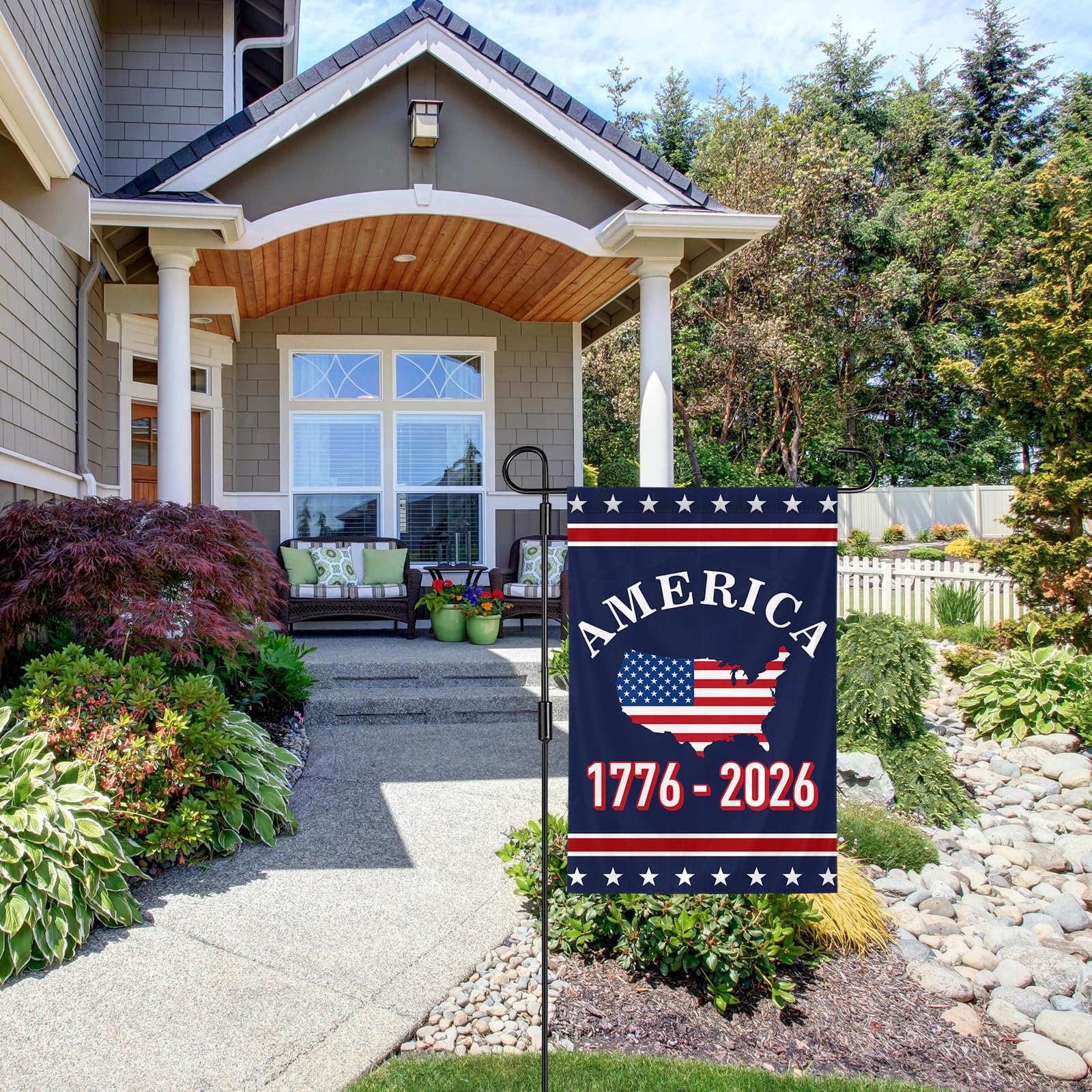 SSODREL We The People indoor outdoor flag with colorfast dyes for vibrant display.