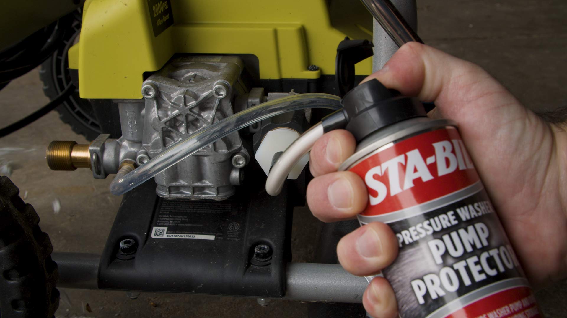 STA-BIL Pump Protector can be safely drained from the unit after storage