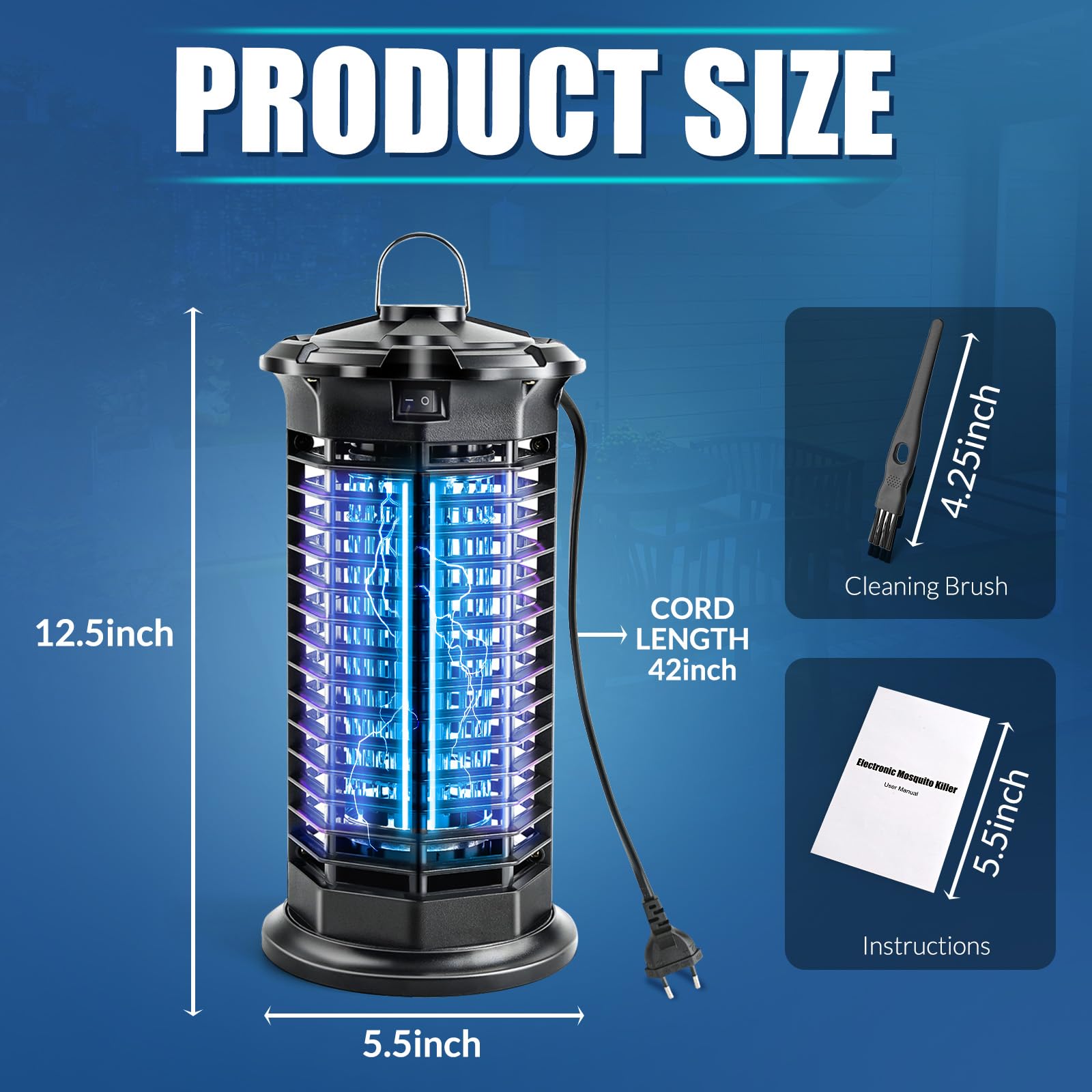 STABLEP purple UVA lamp provides 360-degree attraction for flying pests