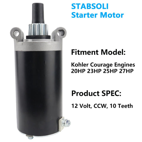STABSOLI starter motor for Cub Cadet SLT1554 delivers strong start performance