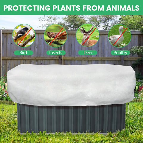 Stadeco reusable frost cover for plants promotes durable, seasonal use.