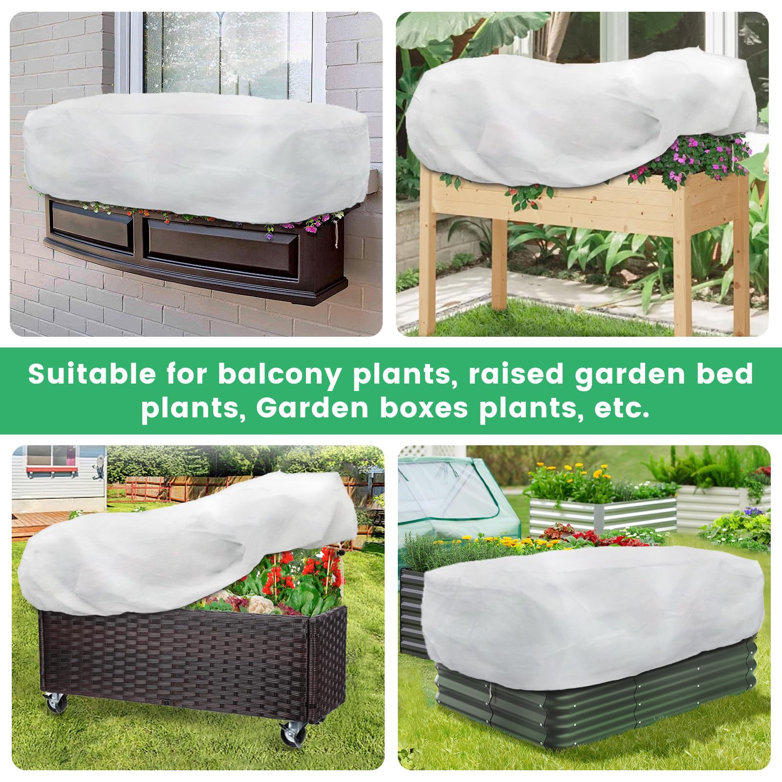 Stadeco winter plant protection helps vegetables and flowers endure cold weather.