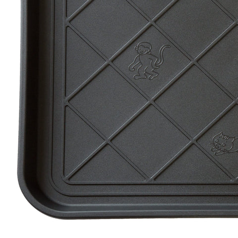 Stalwart boot tray dimensions 20 by 15 inches with 1.3 inch lip