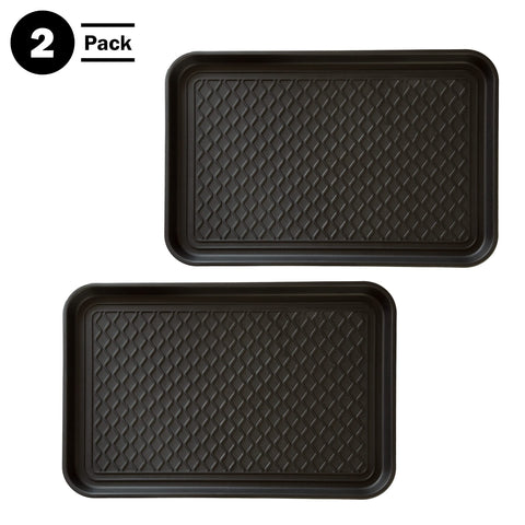 Stalwart boot tray easy to rinse and wipe clean.