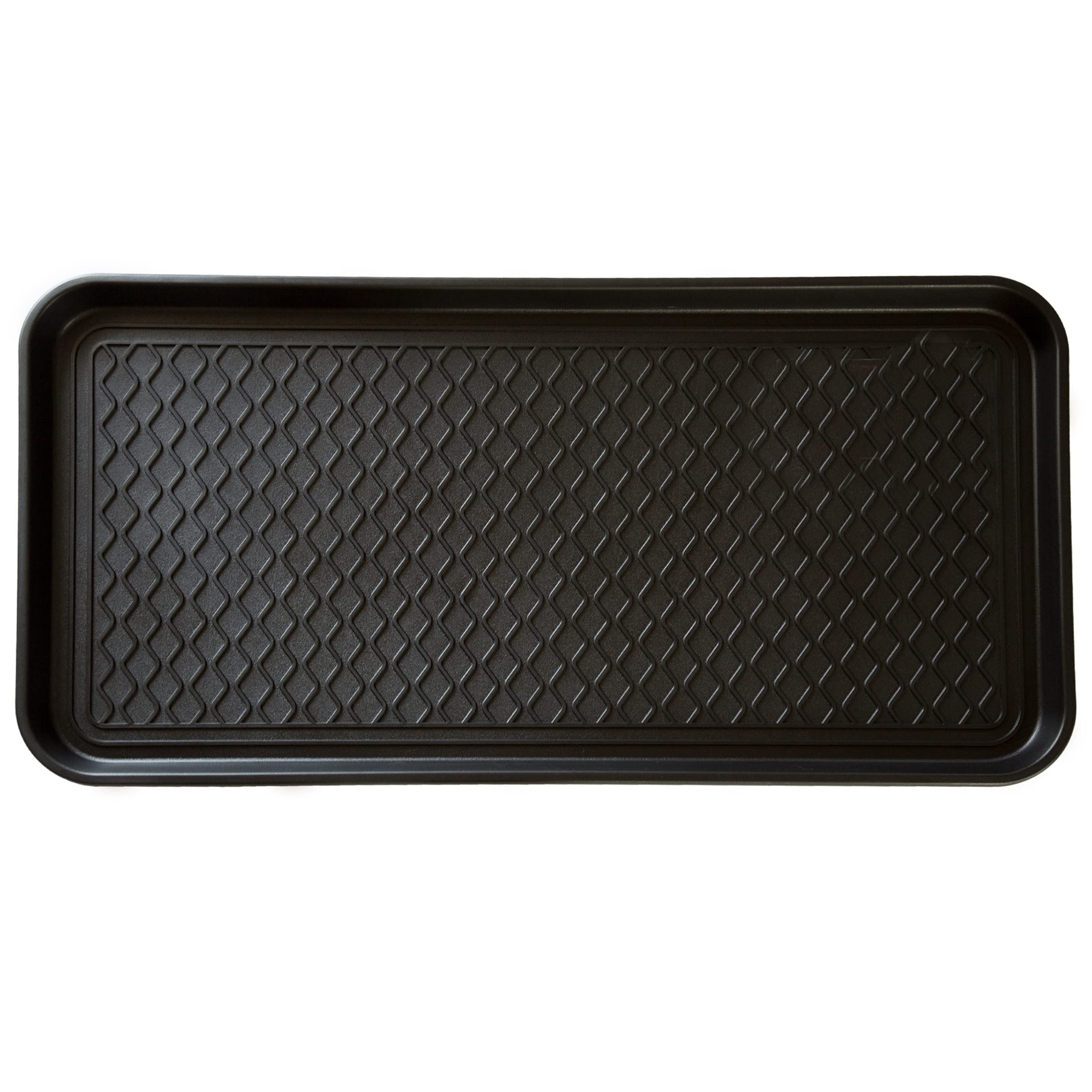 Stalwart boot tray front view showing large capacity and water containment