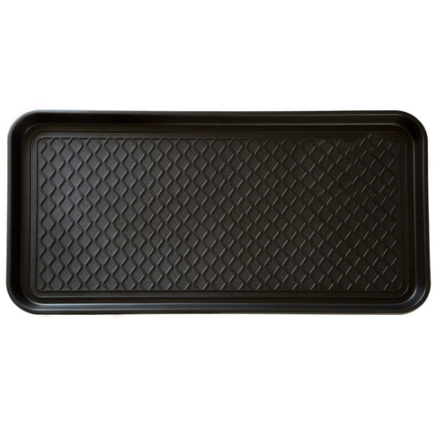 Stalwart boot tray front view showing large capacity and water containment
