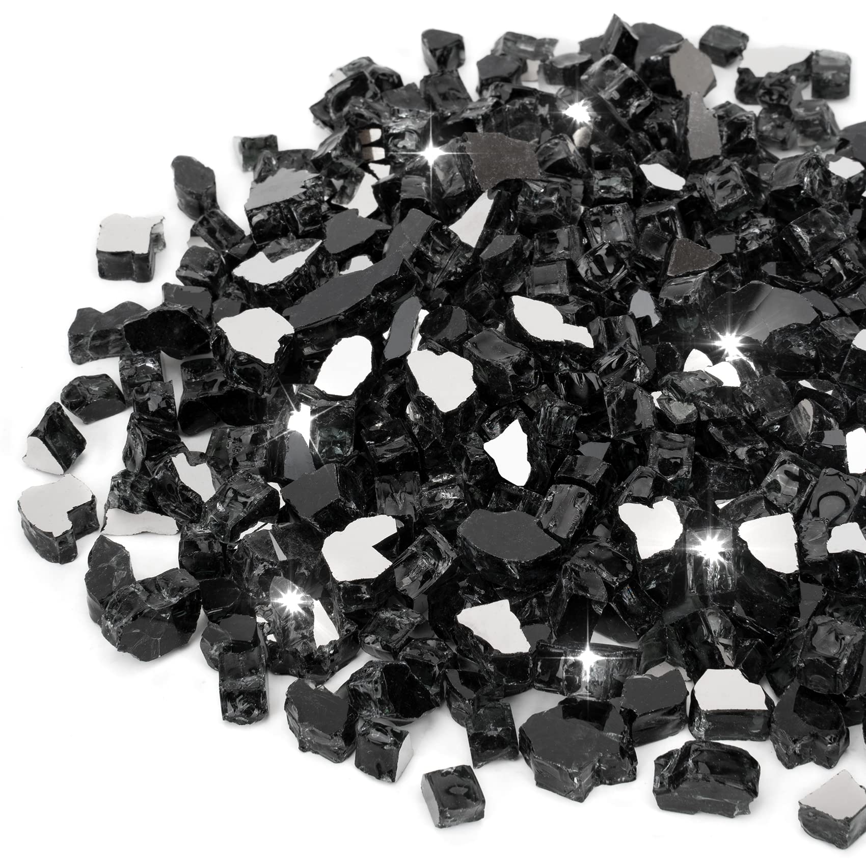 Stanbroil 10-Pound Fire Glass onyx reflective shines with durable heat-friendly glow