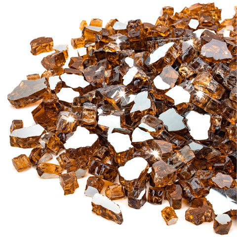 Stanbroil 10lb copper reflective fire glass bottle for robust heat resistance and stylish glow.