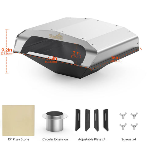 Stanbroil 13-inch pizza stone ensures even heat for crisp crusts