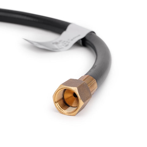 Stanbroil 3/8-inch male flare connection for secure, leak-free propane transitions.