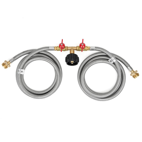 Stanbroil 5ft stainless braided propane hose ready for flexible outdoor use