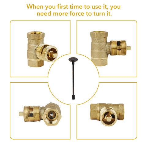 Stanbroil 8-inch valve key showcases durable construction and precision machining.