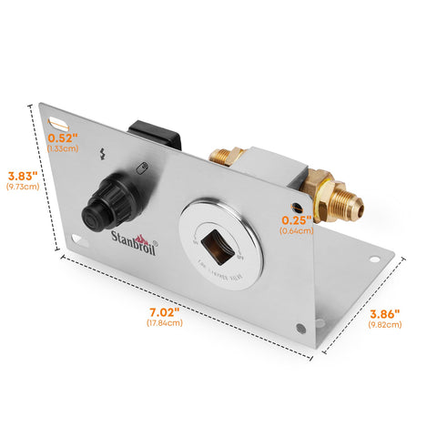 Stanbroil ball valve with key for safe, convenient gas shut-off
