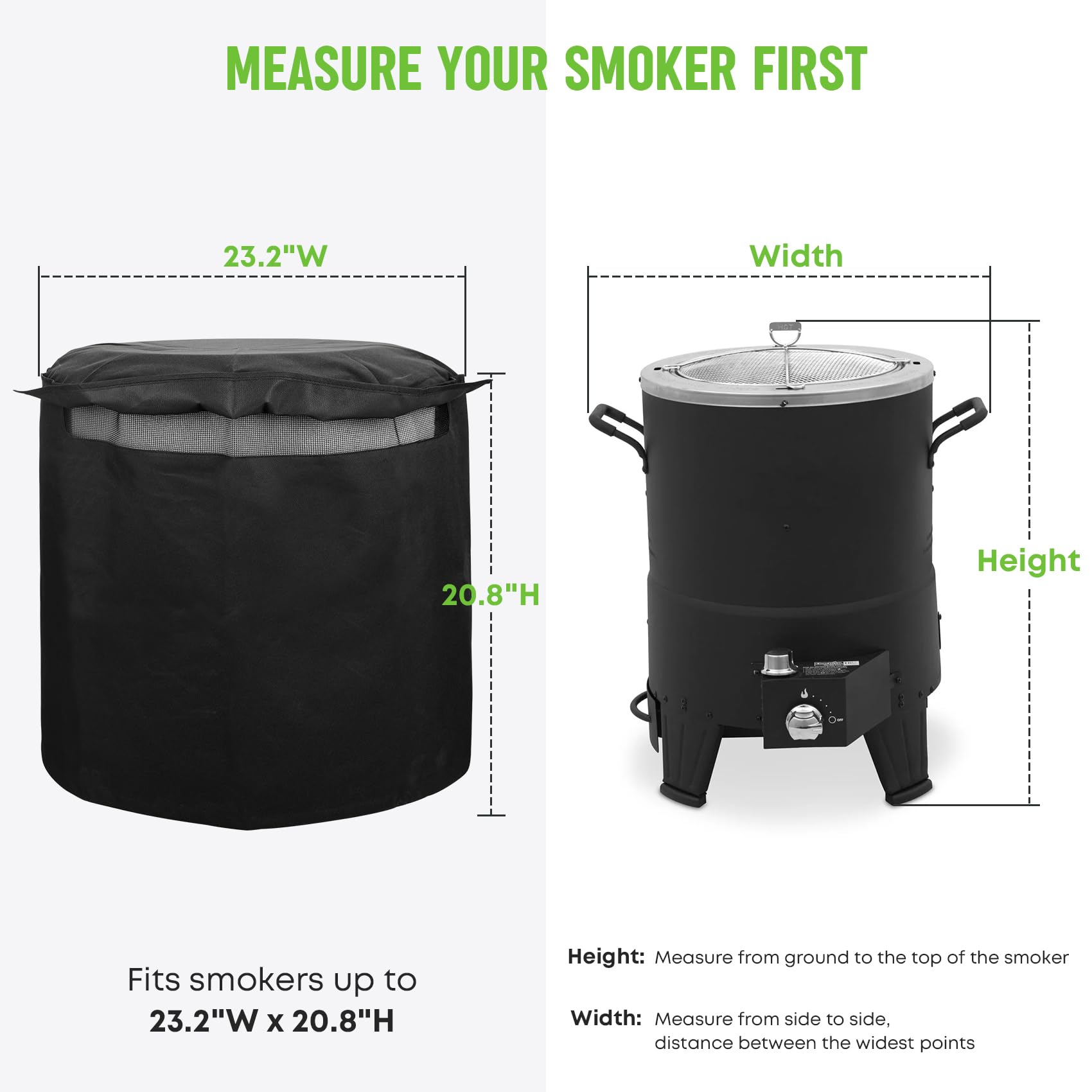 Stanbroil Big Easy cover side view guarding the fryer outdoors