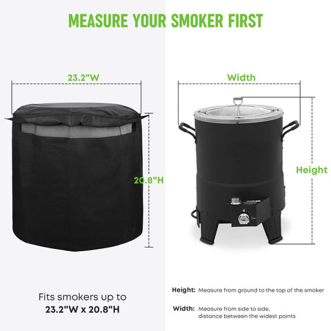 Stanbroil Big Easy cover side view guarding the fryer outdoors