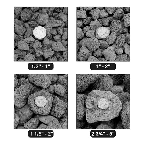 Stanbroil lava rock granules around gas logs create depth and realism