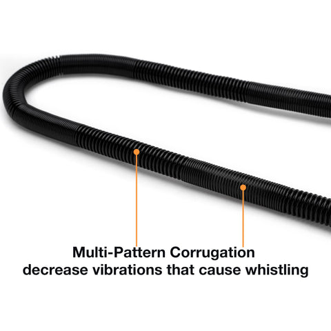 Stanbroil flexible gas line showing brass end fittings for quick connections.