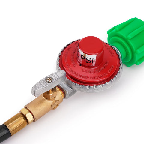 Stanbroil brass regulator body provides durable, corrosion-resistant performance for steady operation.