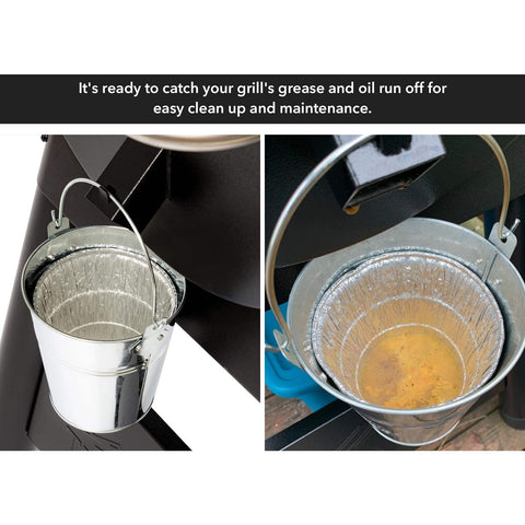 Stanbroil grease bucket top opening ensures a tight liner fit.
