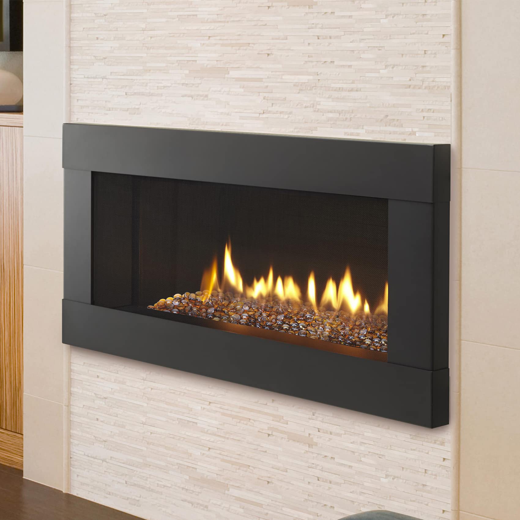 Stanbroil caramel luster glass for gas appliances simplifies post-use cleanup.