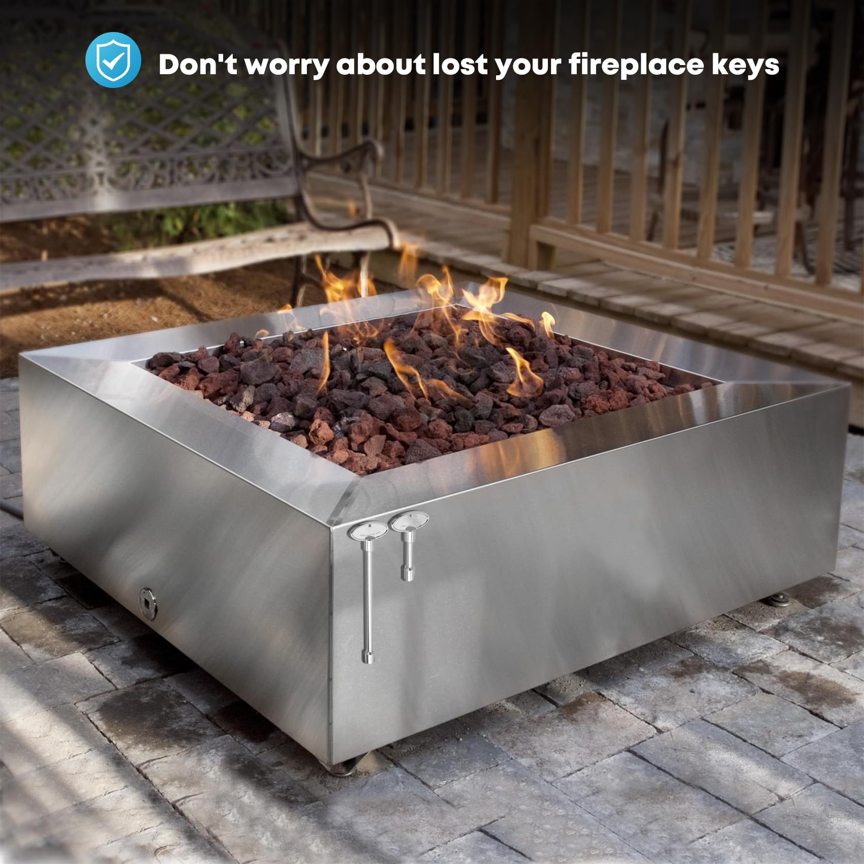 Stanbroil durable fireplace key design with secure grip.