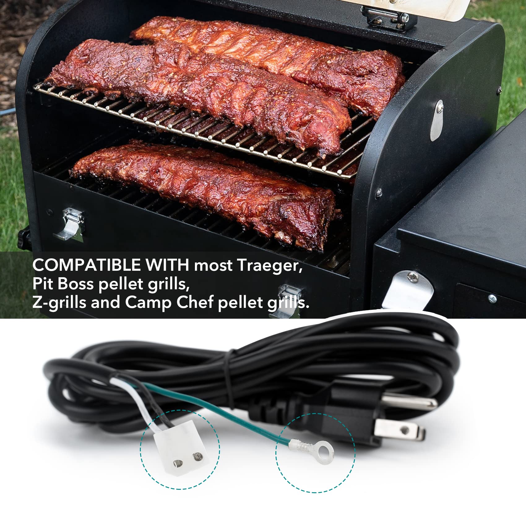 Stanbroil easy-install power cord for quick replacement or backup.