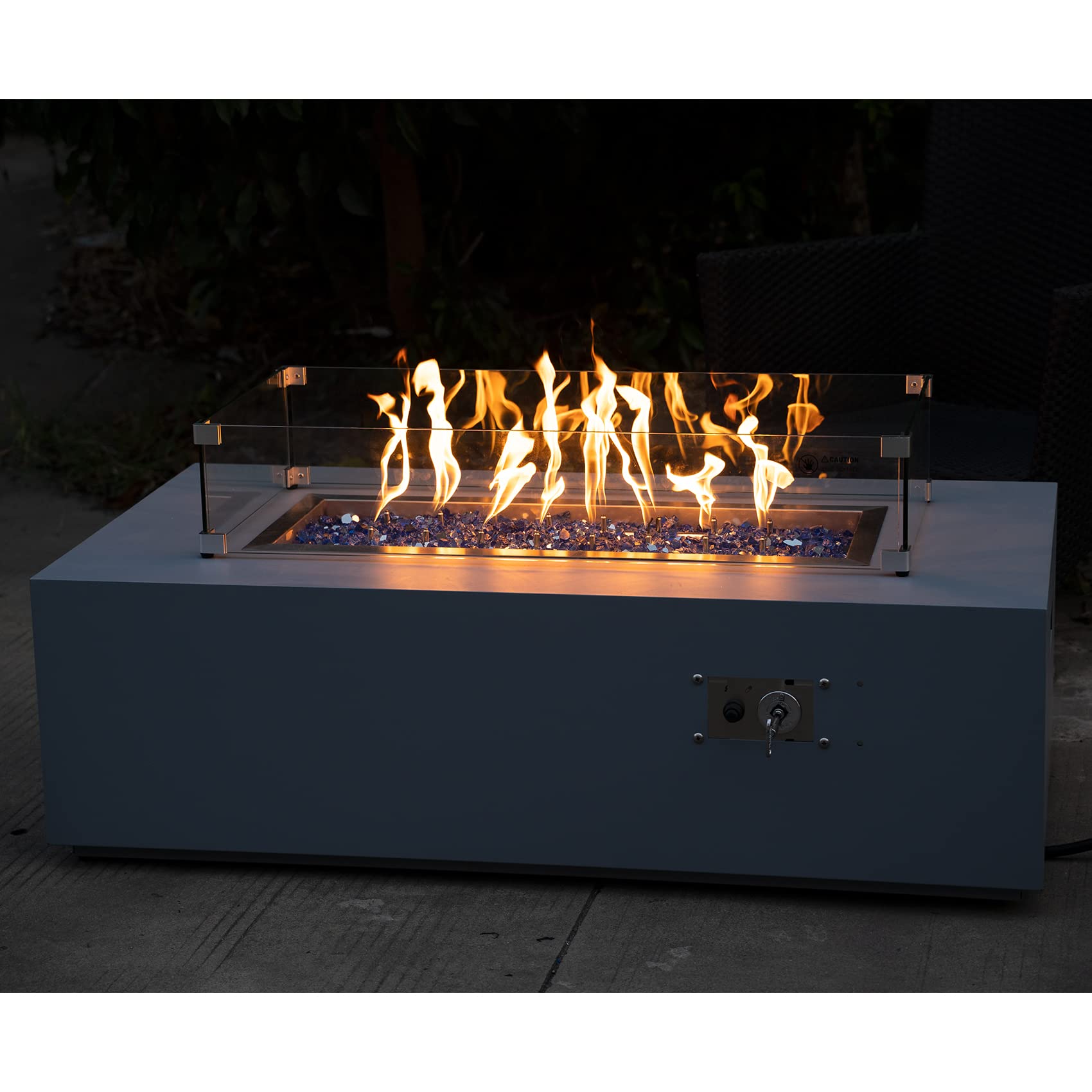 Stanbroil easy-clean fire glass that rinses with vinegar and water.